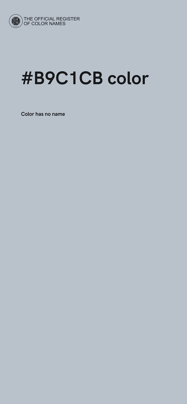 #B9C1CB color image