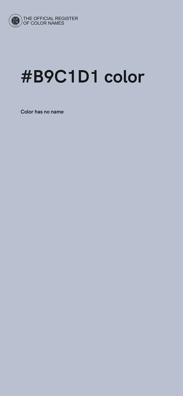 #B9C1D1 color image