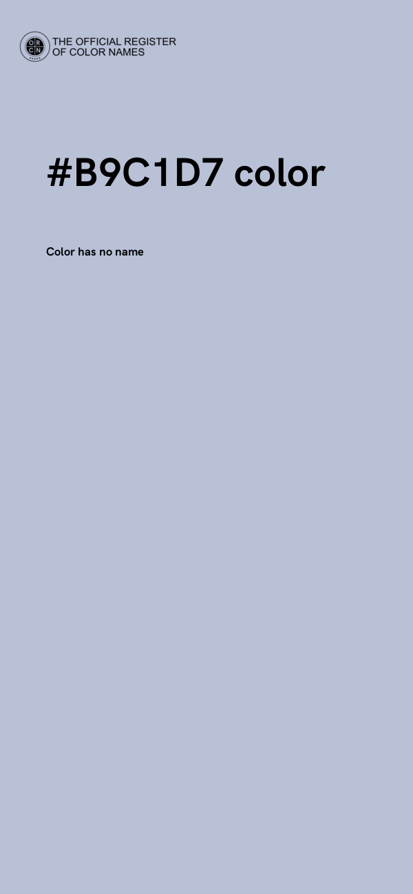 #B9C1D7 color image