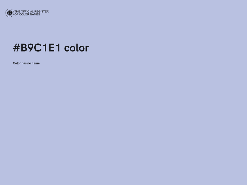 #B9C1E1 color image