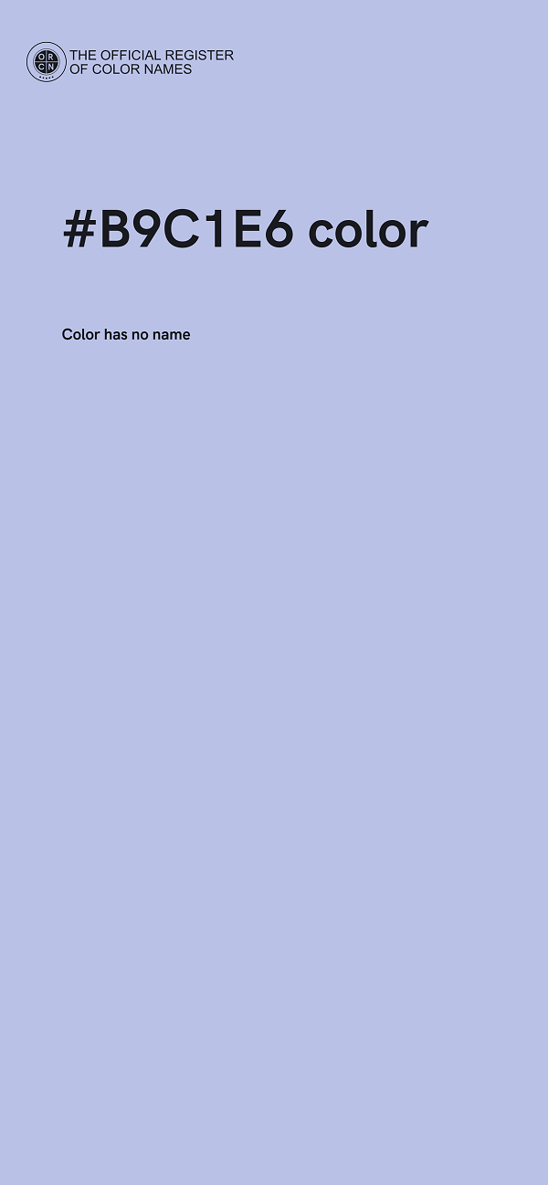 #B9C1E6 color image