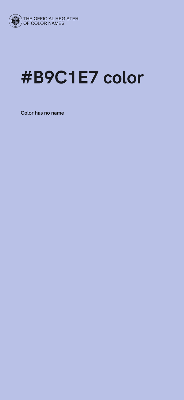 #B9C1E7 color image