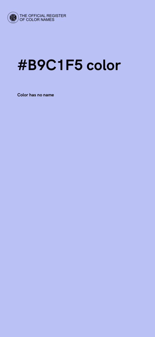 #B9C1F5 color image