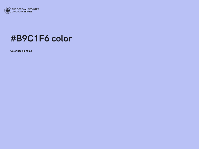 #B9C1F6 color image