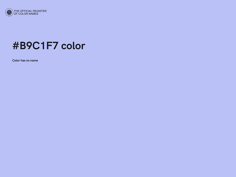 #B9C1F7 color image