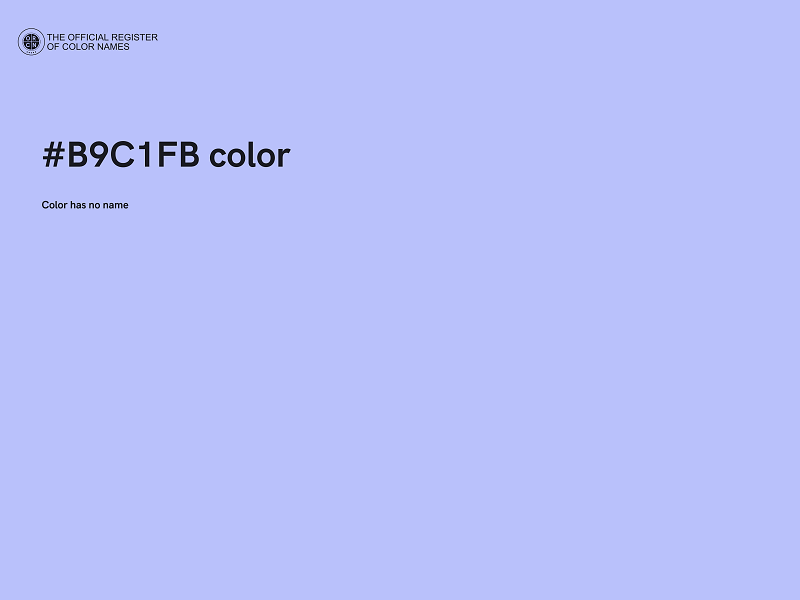 #B9C1FB color image