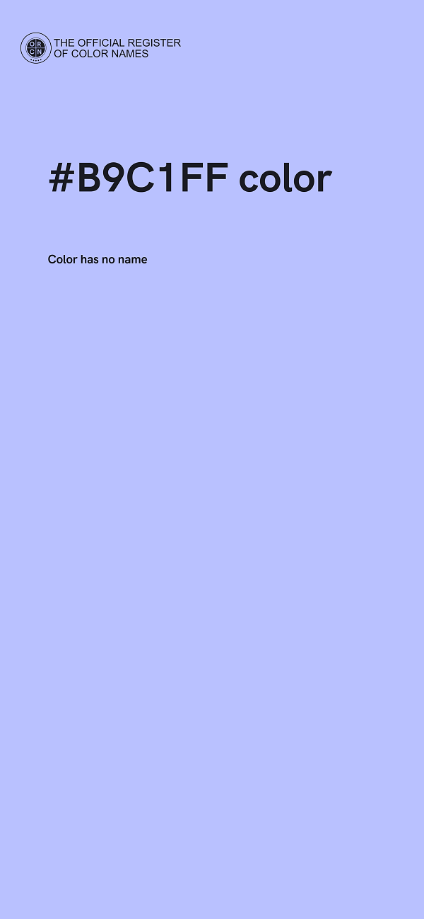 #B9C1FF color image