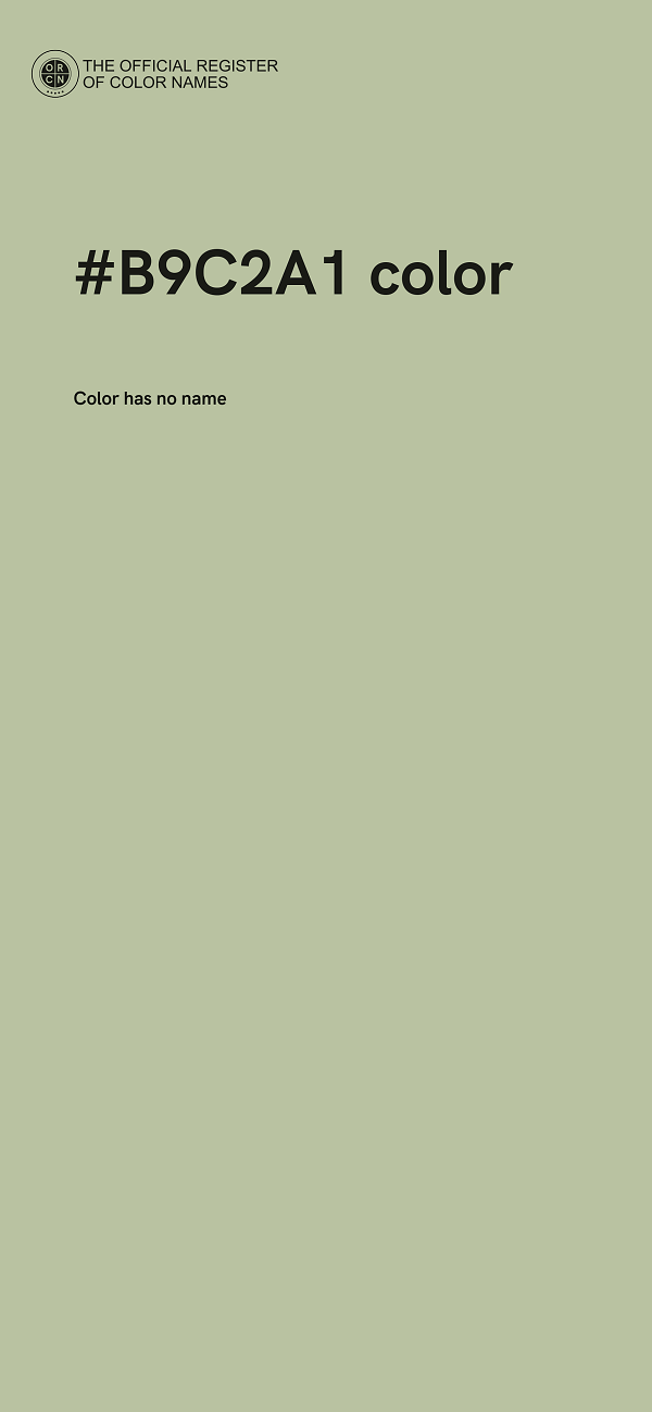 #B9C2A1 color image
