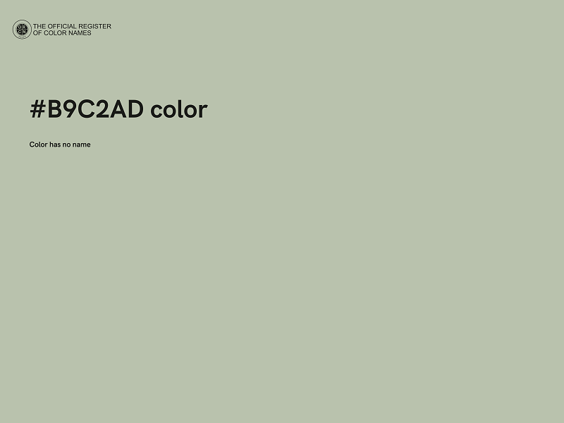 #B9C2AD color image