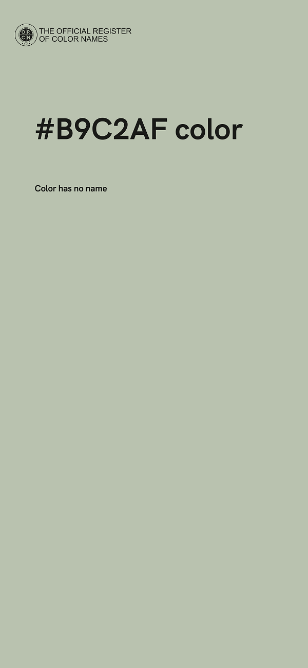 #B9C2AF color image