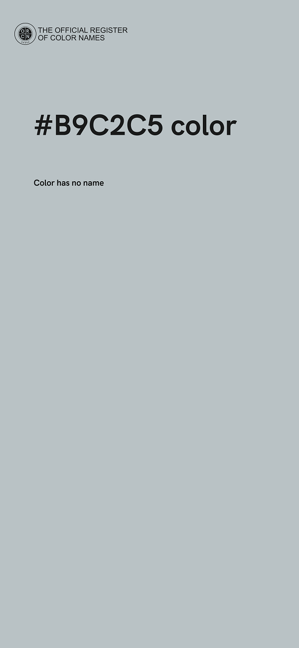 #B9C2C5 color image