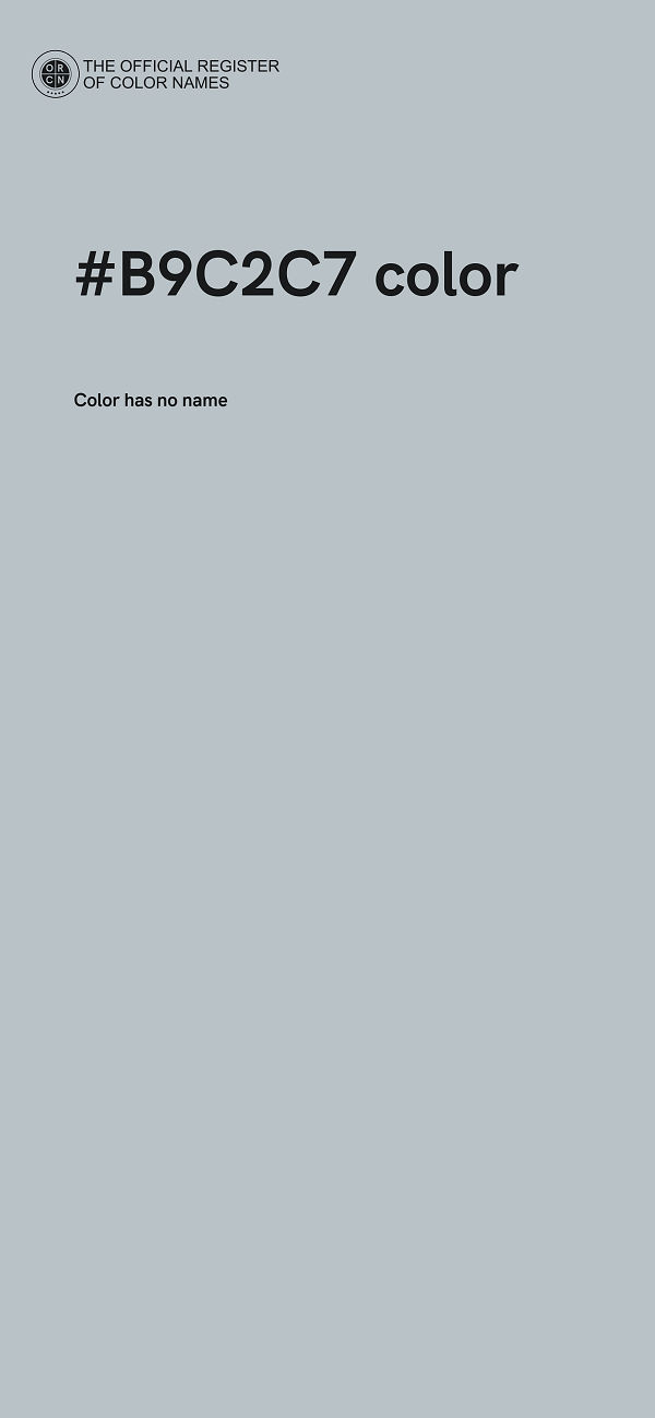 #B9C2C7 color image