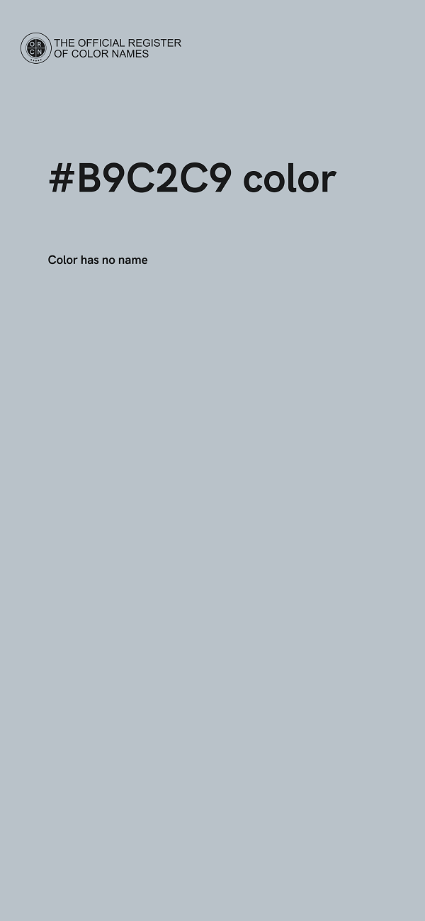 #B9C2C9 color image