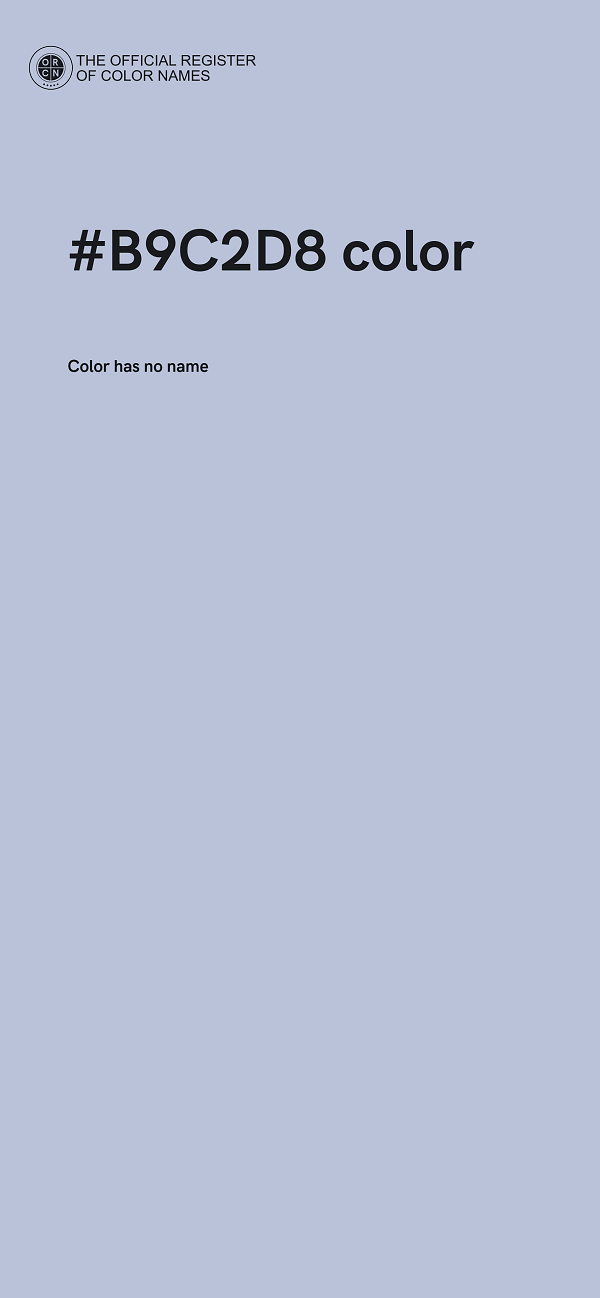 #B9C2D8 color image