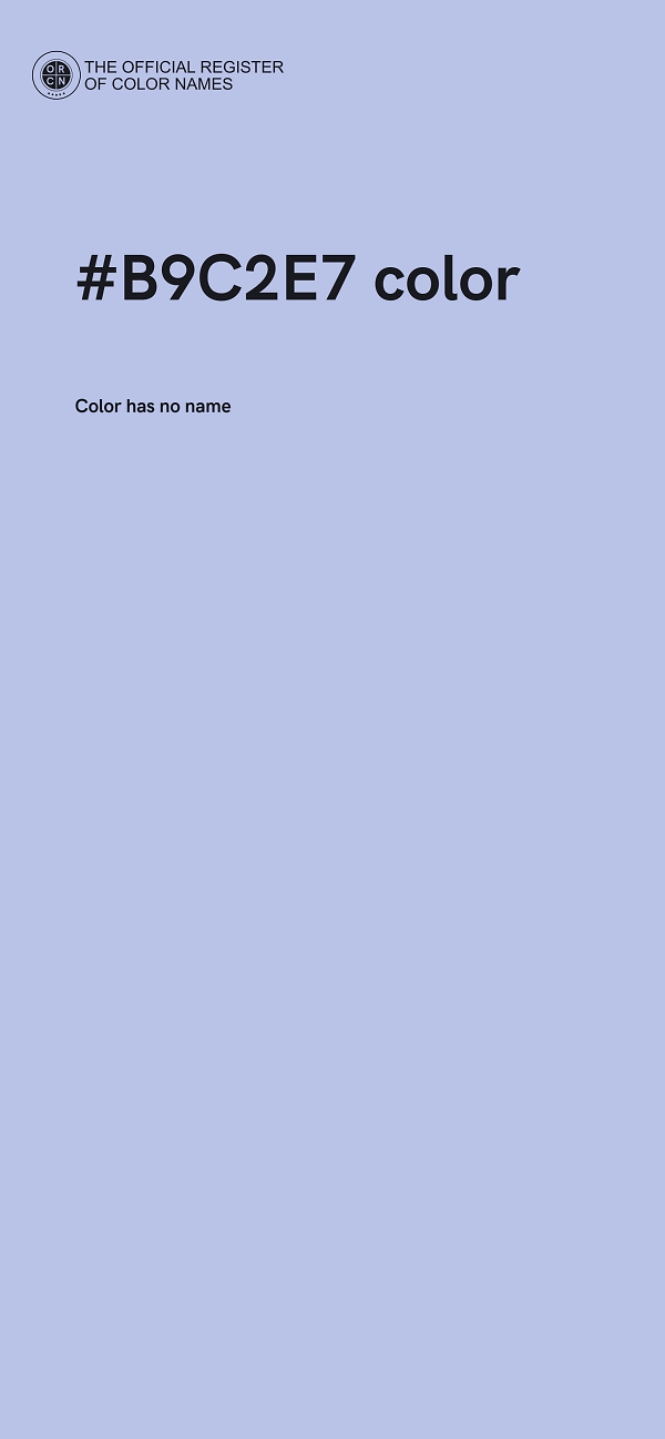 #B9C2E7 color image