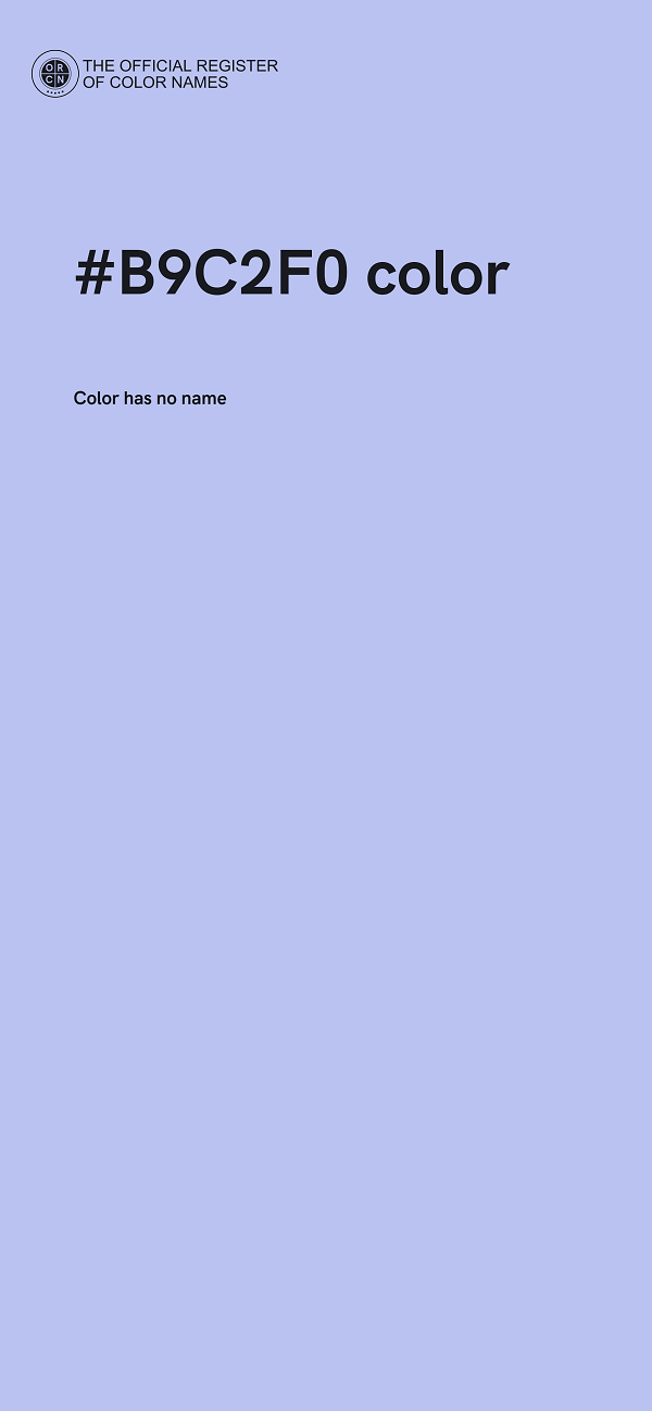 #B9C2F0 color image
