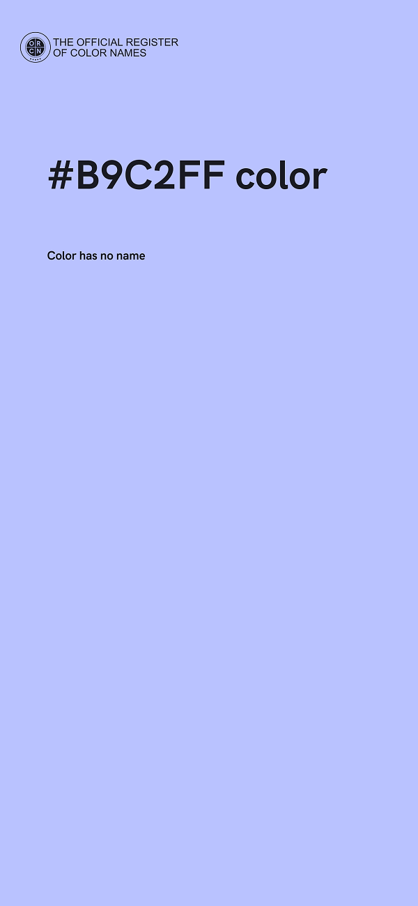 #B9C2FF color image