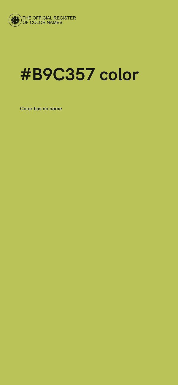 #B9C357 color image