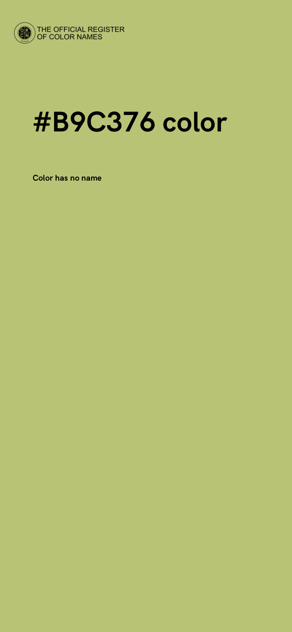 #B9C376 color image
