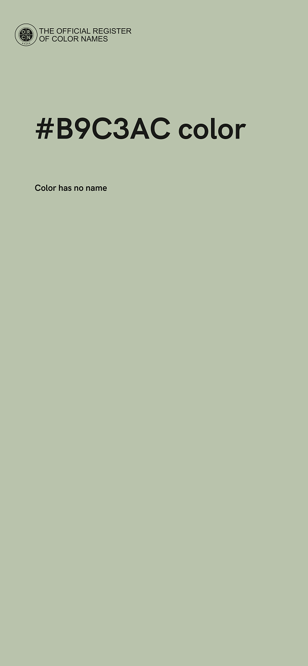 #B9C3AC color image