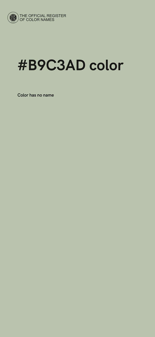 #B9C3AD color image