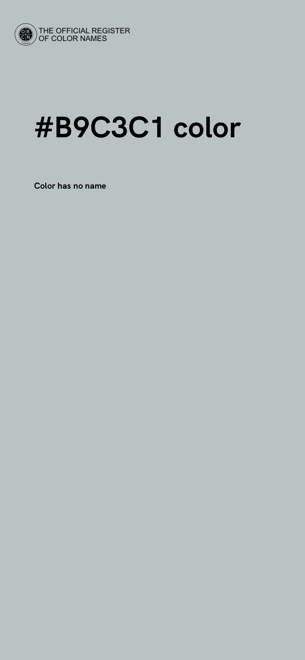 #B9C3C1 color image
