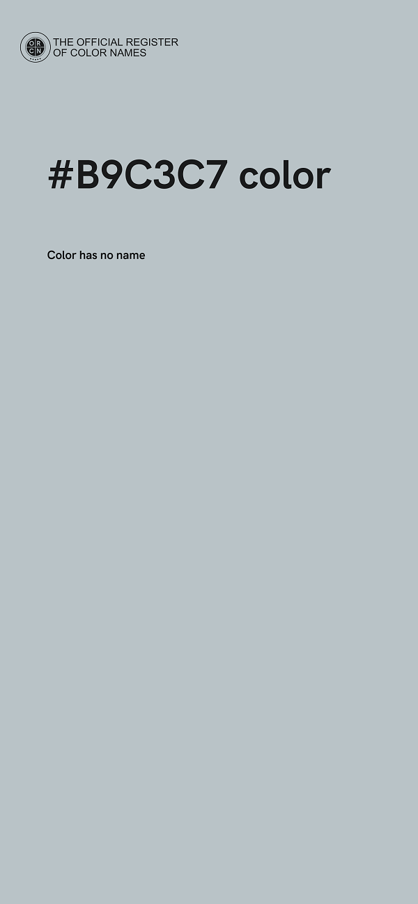 #B9C3C7 color image