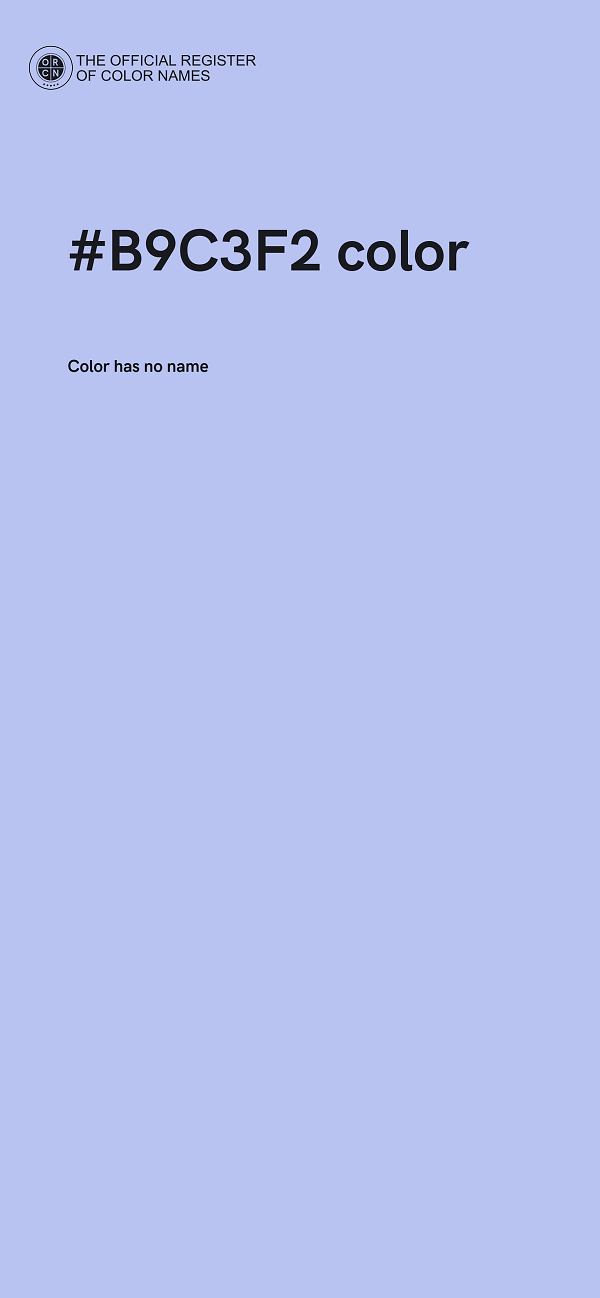 #B9C3F2 color image
