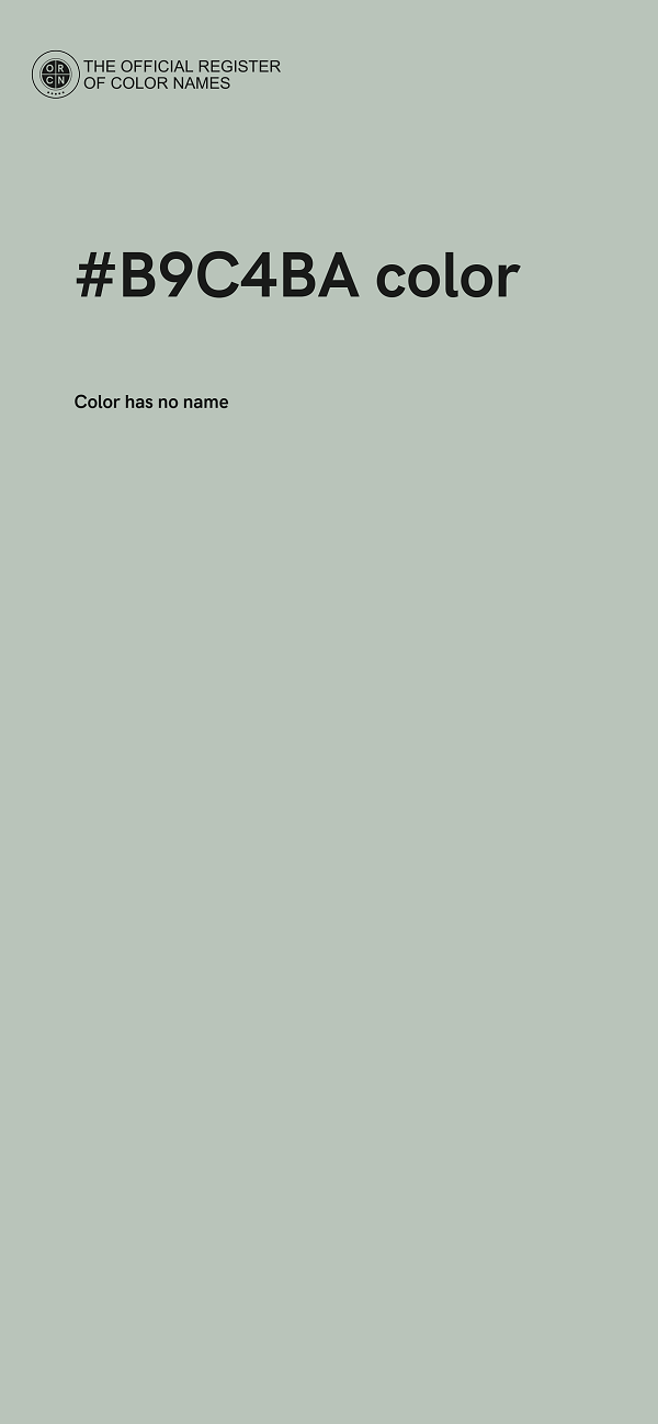 #B9C4BA color image