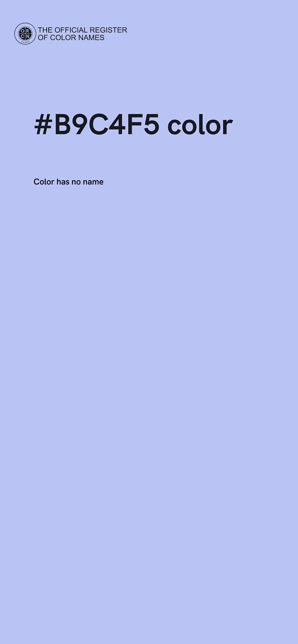 #B9C4F5 color image