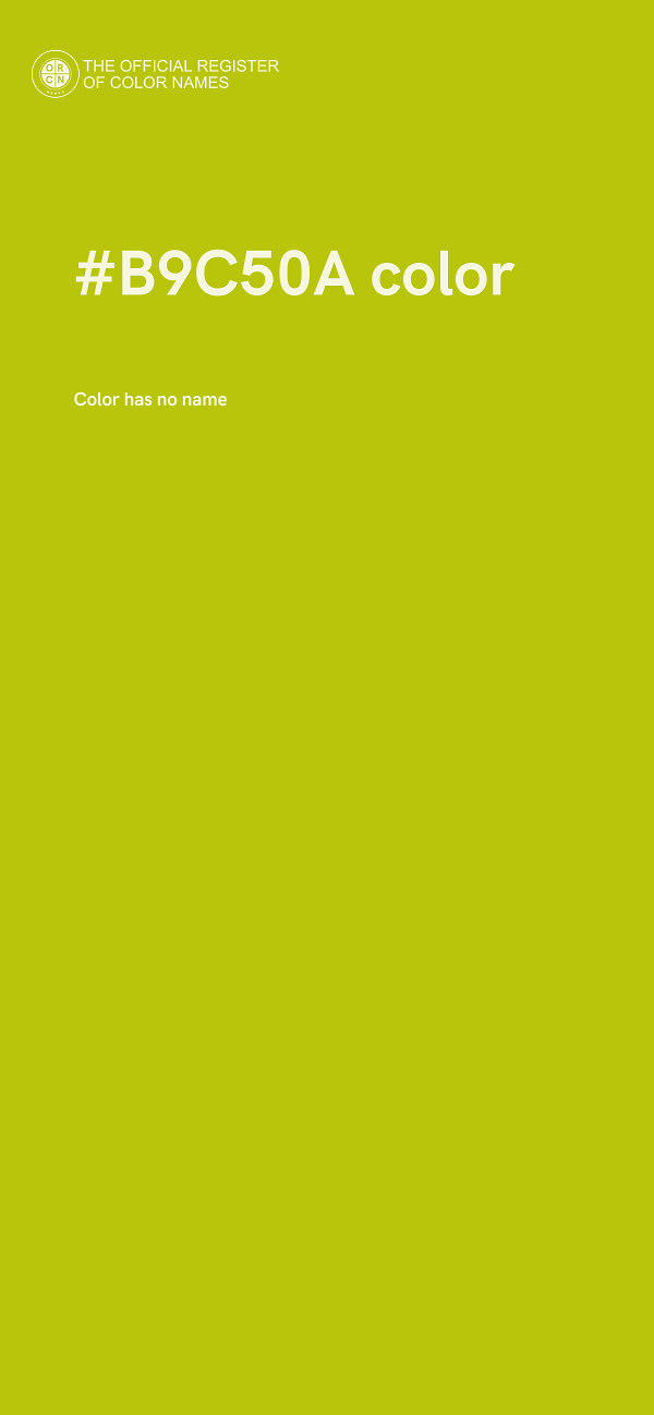 #B9C50A color image