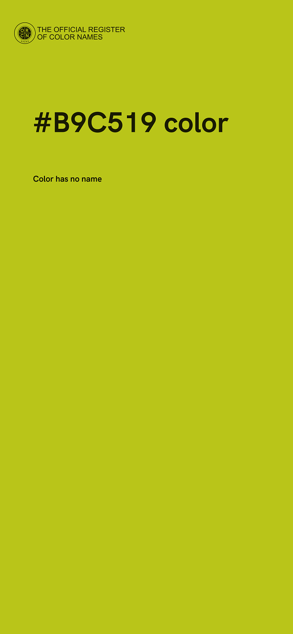 #B9C519 color image