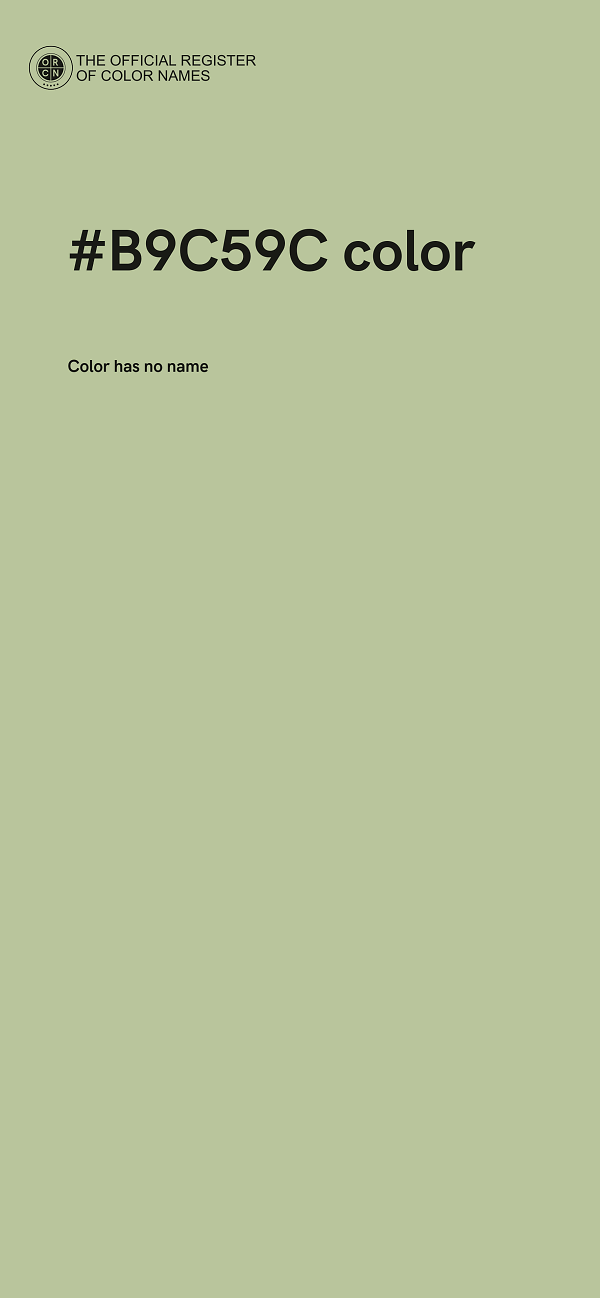 #B9C59C color image