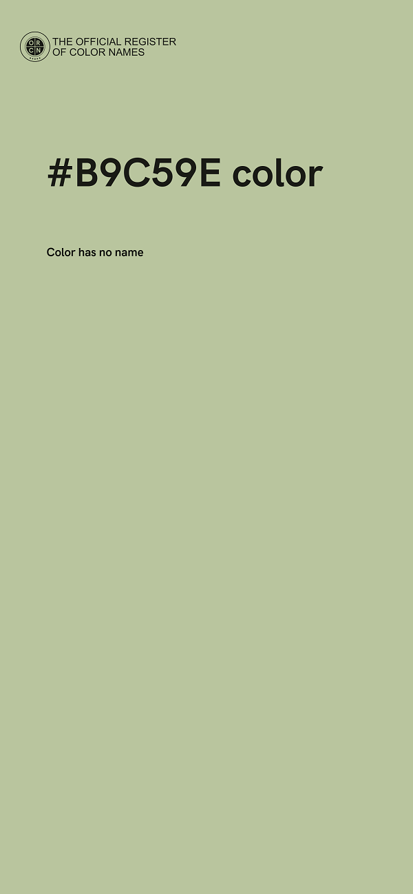 #B9C59E color image