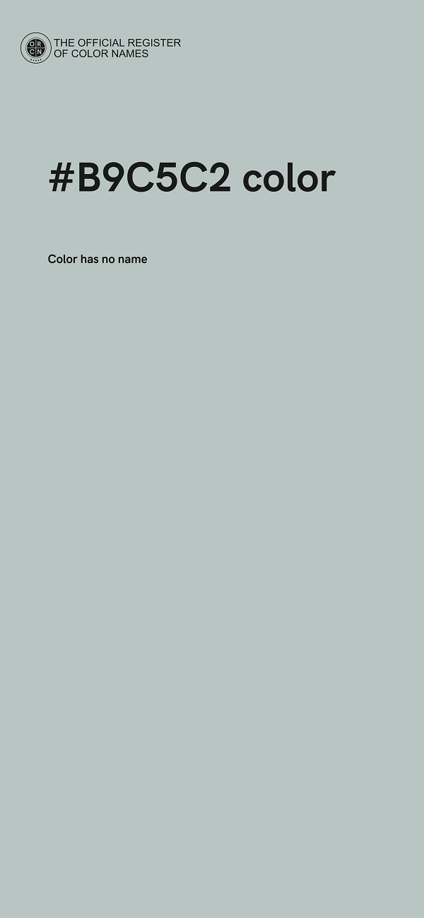 #B9C5C2 color image