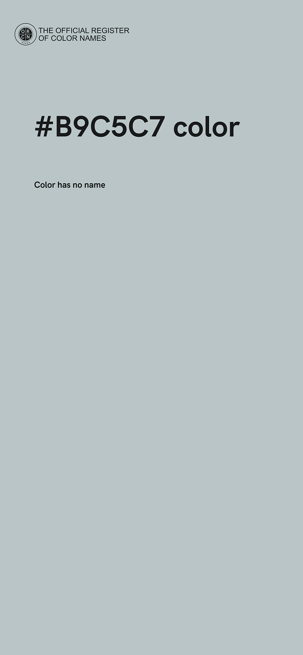 #B9C5C7 color image