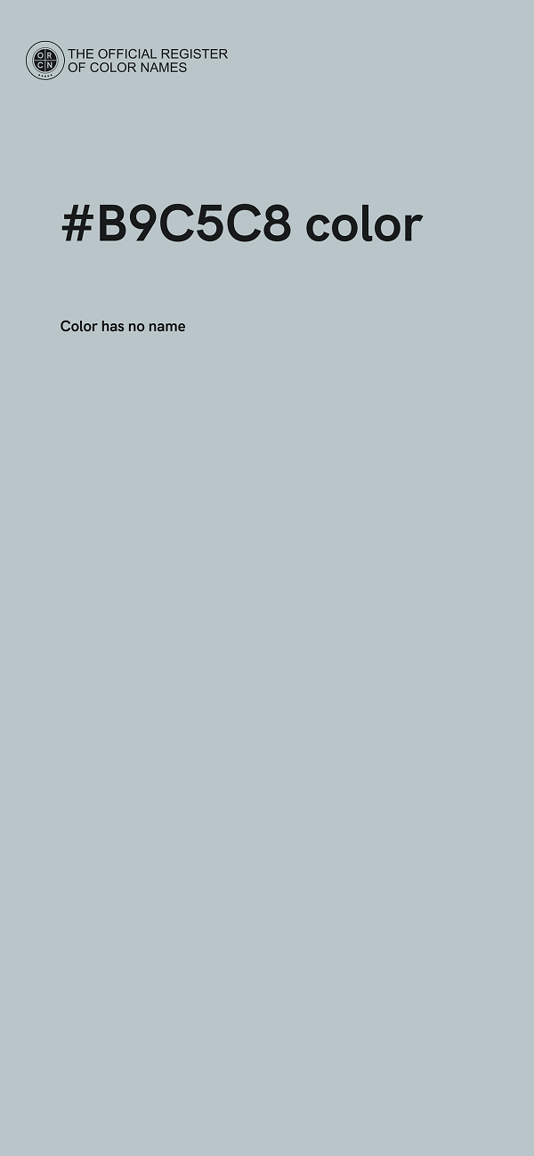 #B9C5C8 color image