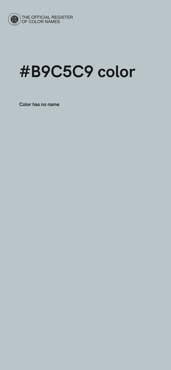 #B9C5C9 color image
