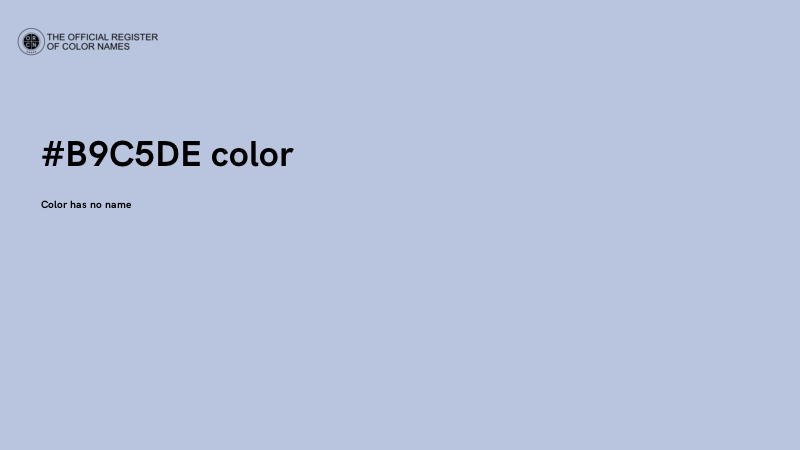 #B9C5DE color image