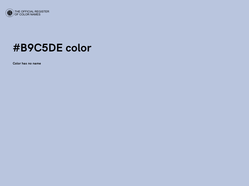 #B9C5DE color image