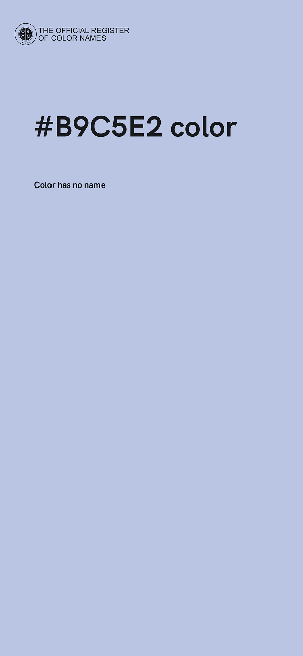 #B9C5E2 color image