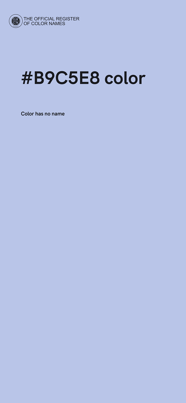 #B9C5E8 color image