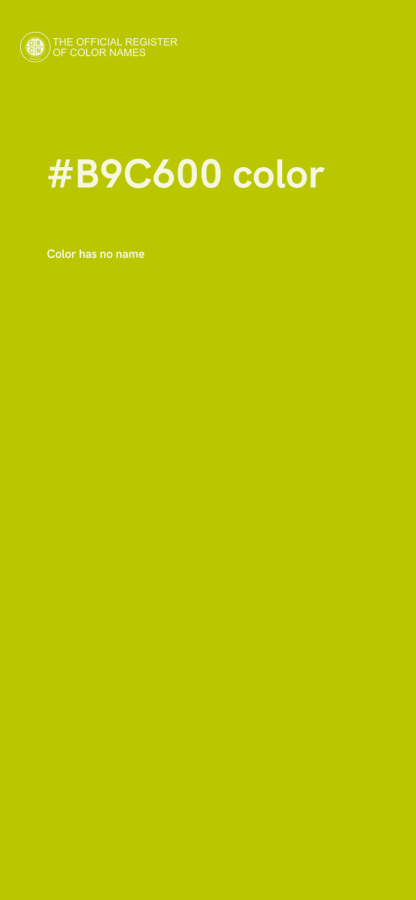 #B9C600 color image