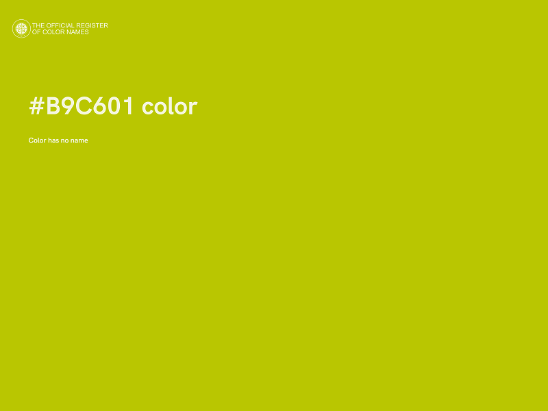 #B9C601 color image