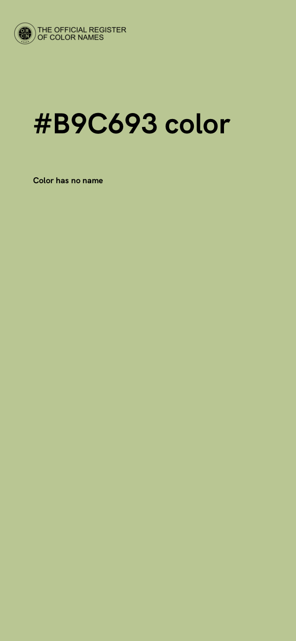 #B9C693 color image