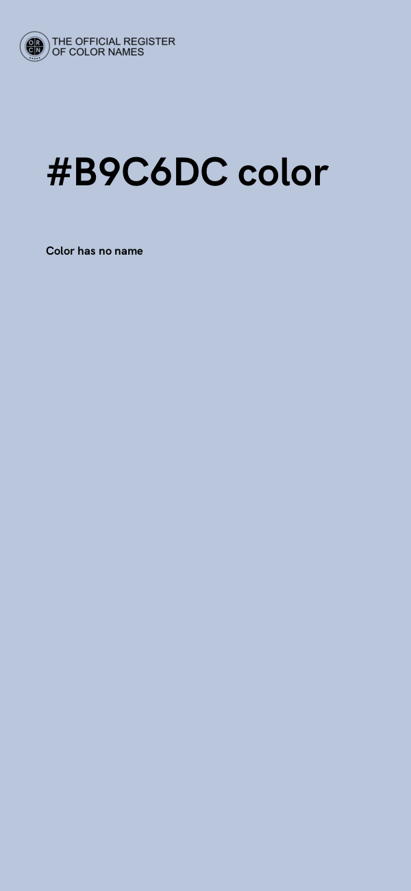 #B9C6DC color image