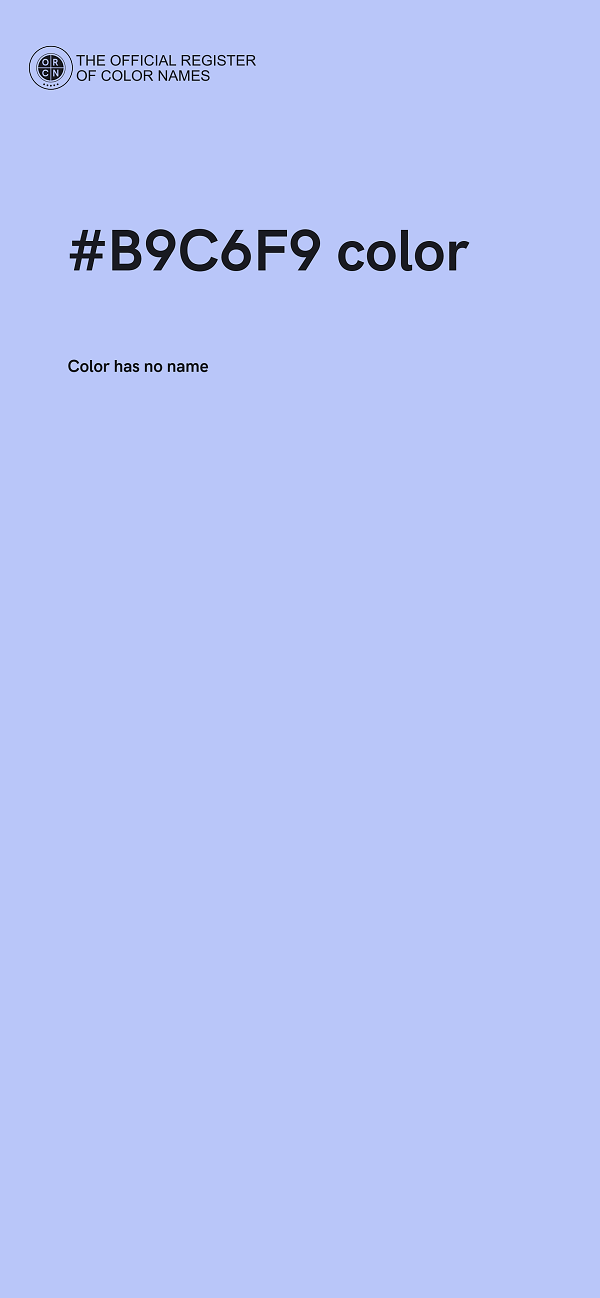 #B9C6F9 color image