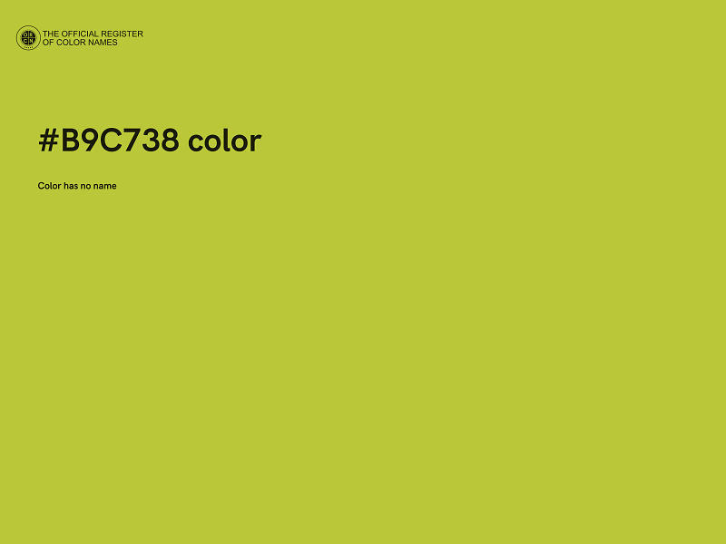 #B9C738 color image