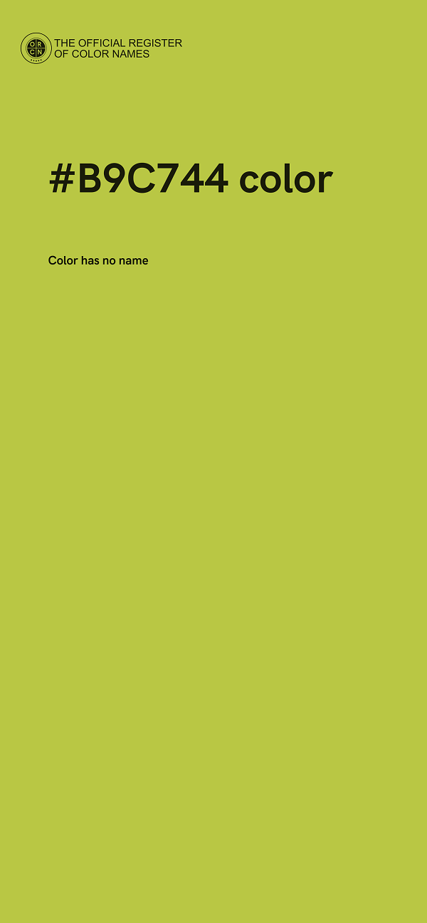 #B9C744 color image
