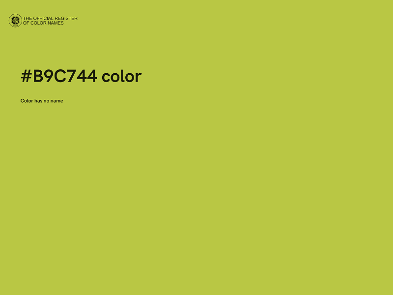#B9C744 color image